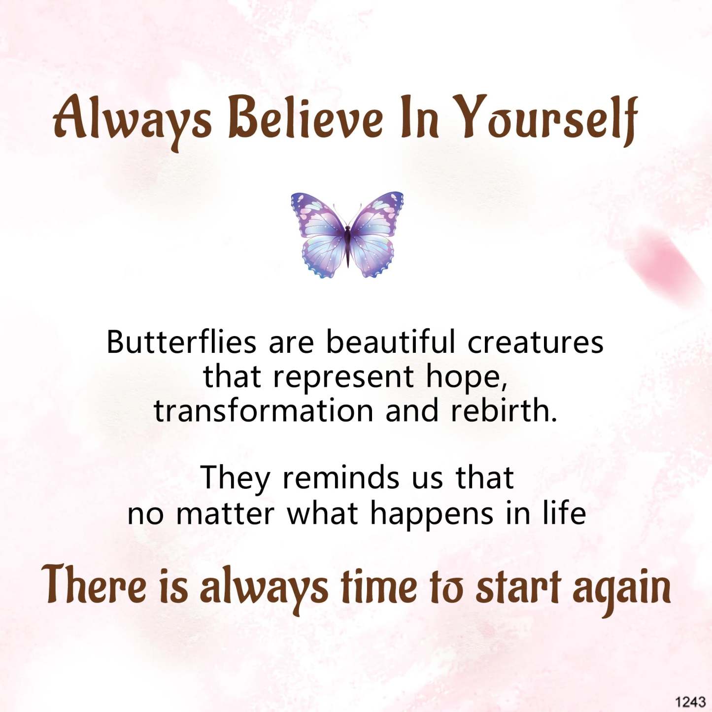 For Anyone - Always Believe In Yourself Butterfly Bracelet-37bracelet