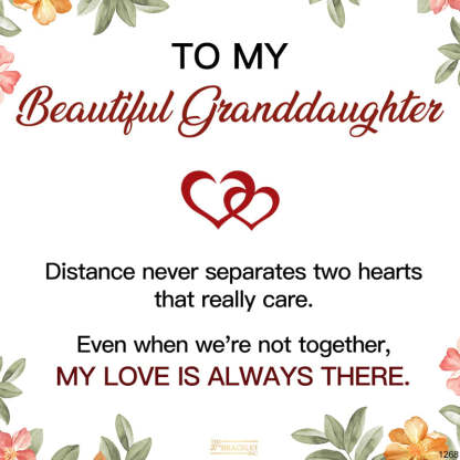 For Granddaughter - Even When We're Not Together, My Love Is Always There Double Heart Bracelet-37bracelet