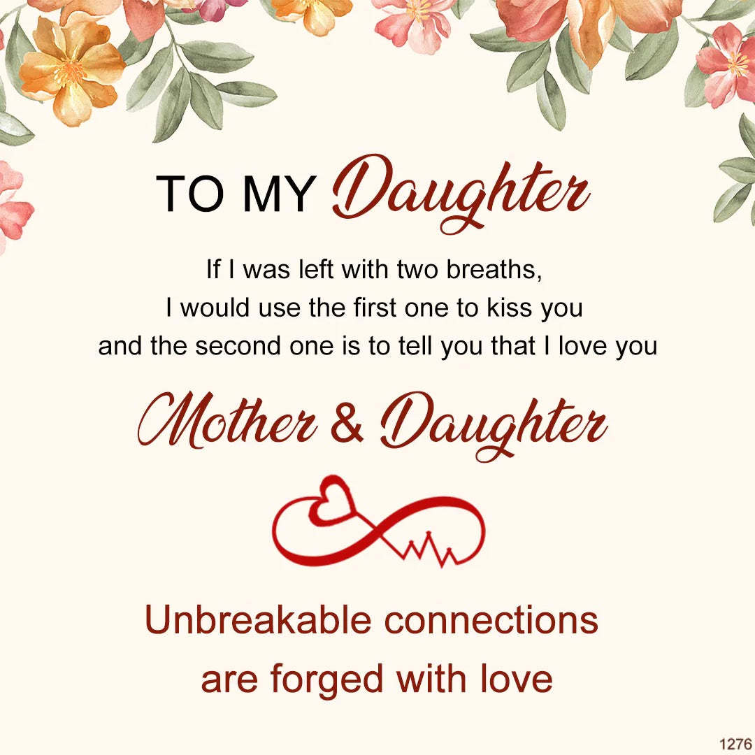 For Granddaughter/Daughter - Unbreakable connections are forged with love Infinity Heartbeat Bracelet-37bracelet