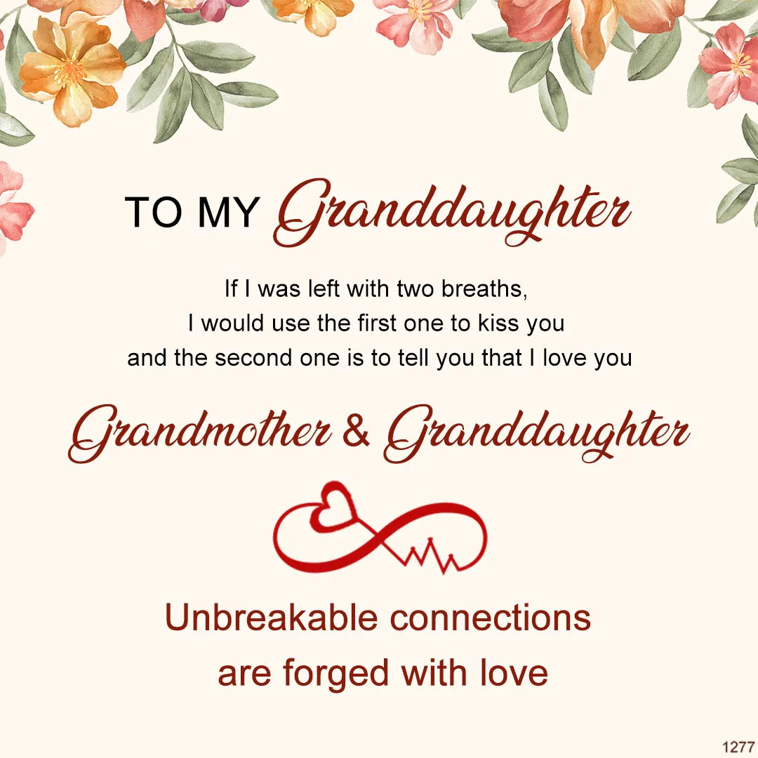 For Granddaughter/Daughter - Unbreakable connections are forged with love Infinity Heartbeat Bracelet-37bracelet