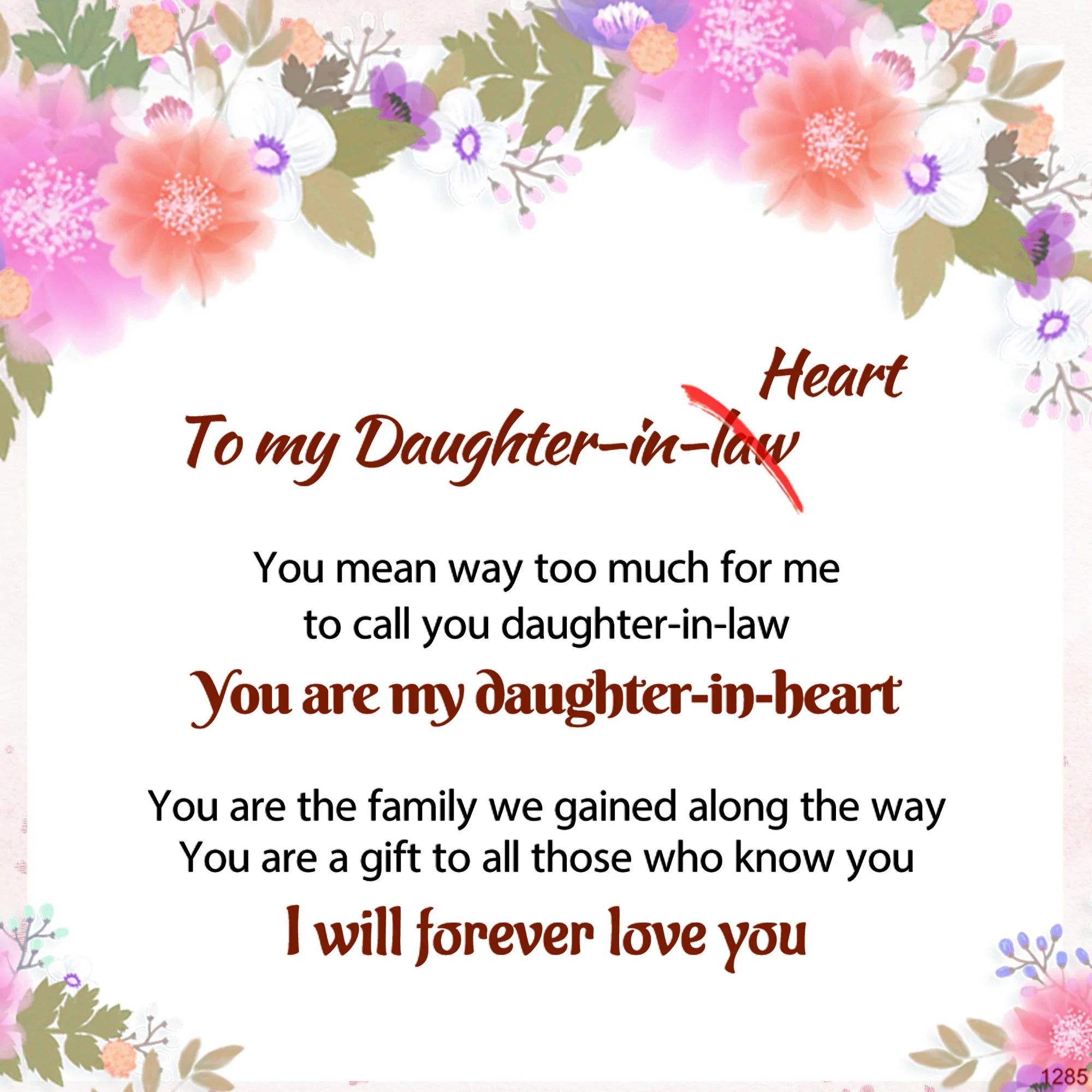 For Daughter-in-law - I Will Forever Love You Infinity Bracelet-37bracelet