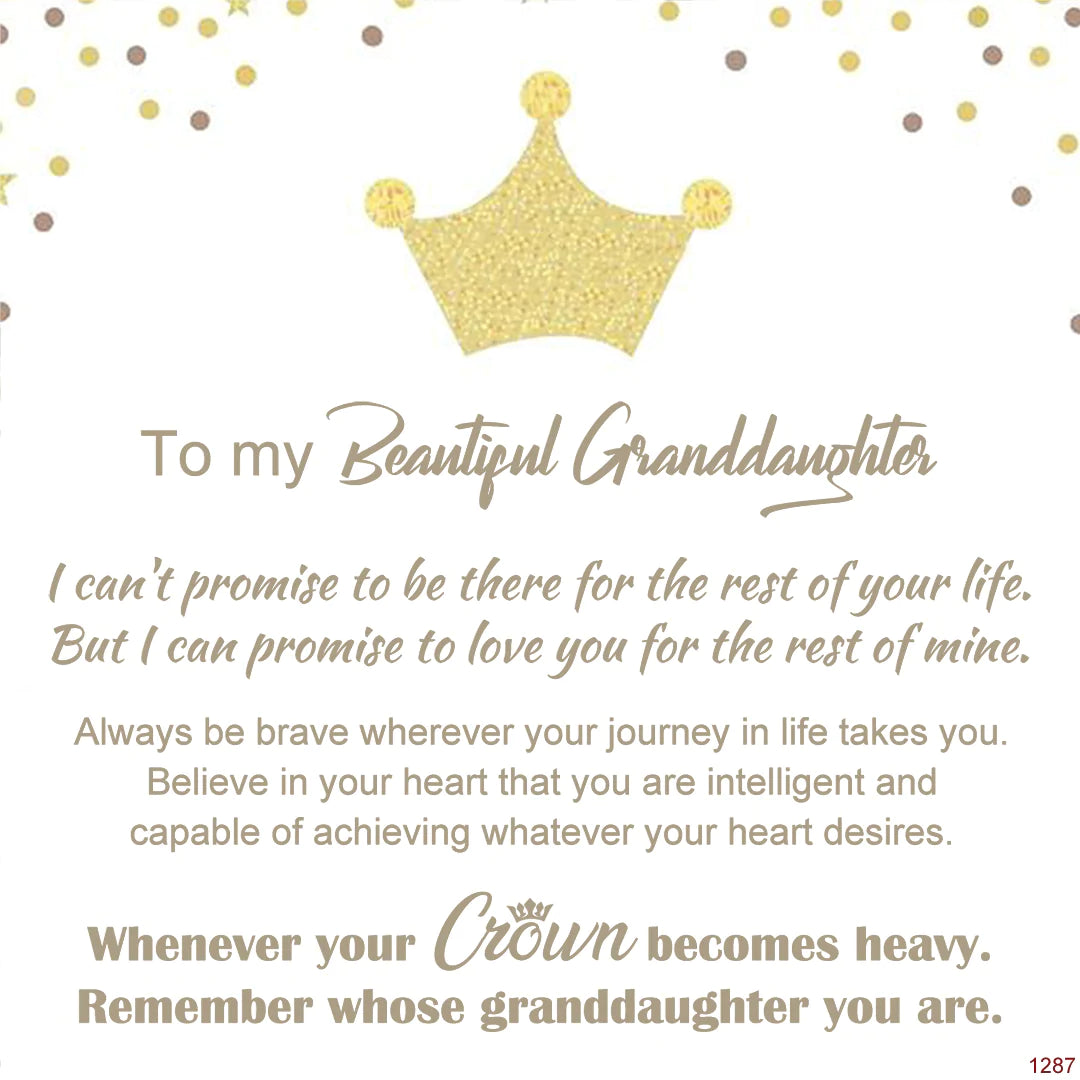 For Granddaughter - Whenever your crown becomes heavy Crown Bracelet-37bracelet