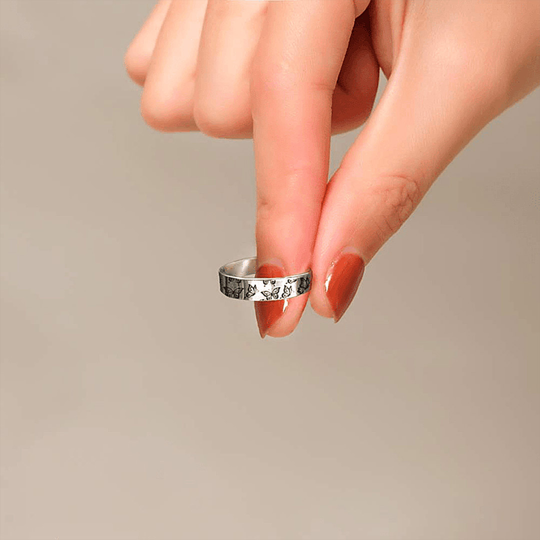For Daughter - I Will Always Be There For You Butterfly Ring