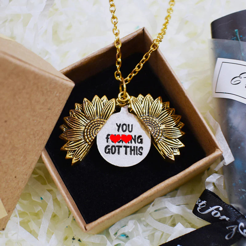 You F*king Got this Sunflower Necklace