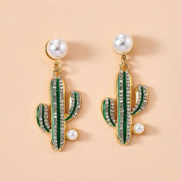1 Pair Cactus Drop Earrings-37bracelet