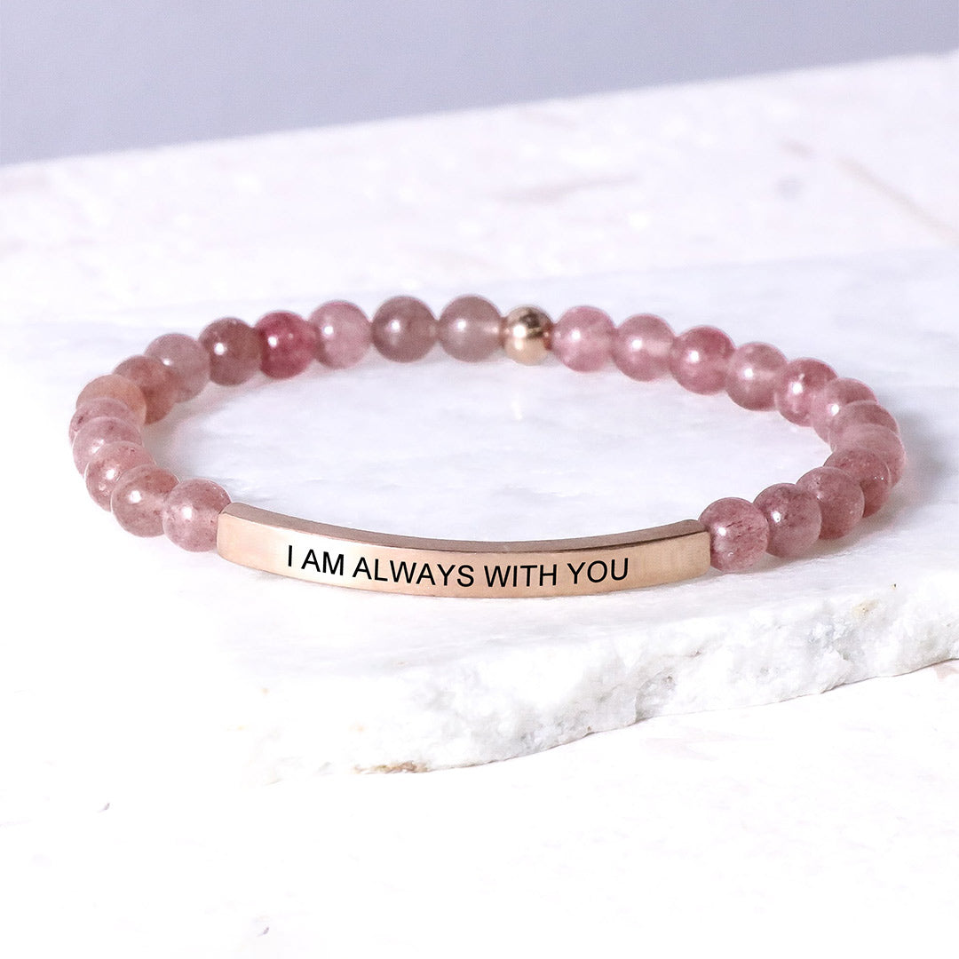 For Daughter - Always Keep Me In Your Heart Bead Lettering Bracelet