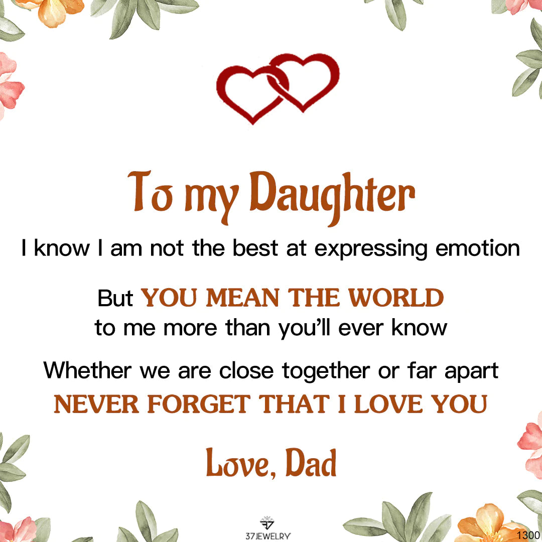 For Daughter - Never Forget That I Love You Love, Dad Infinity Bracelet-37bracelet