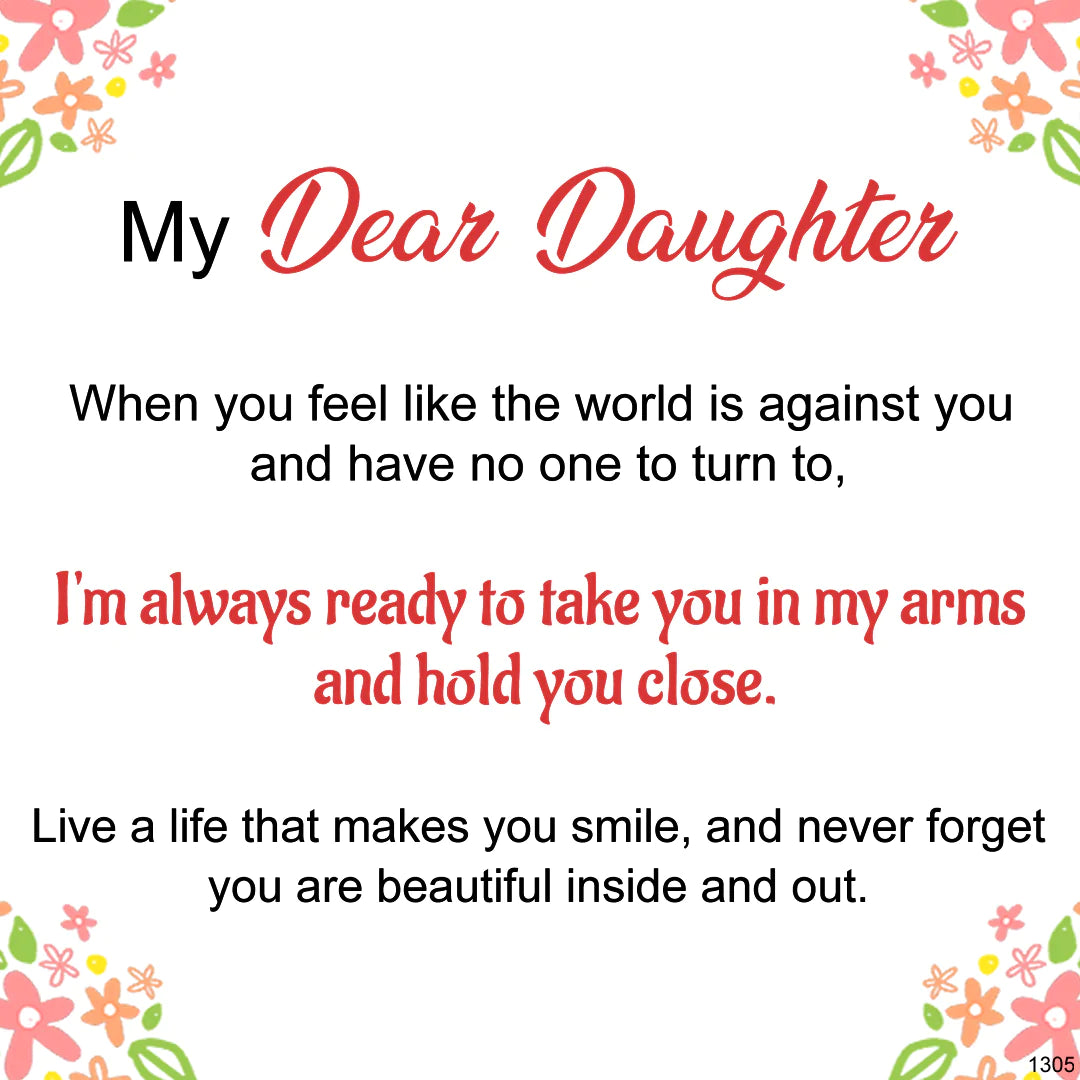 For Granddaughter/Daughter - I'm Always Ready To Take You In my arms and hold you close Hug Ring-37bracelet