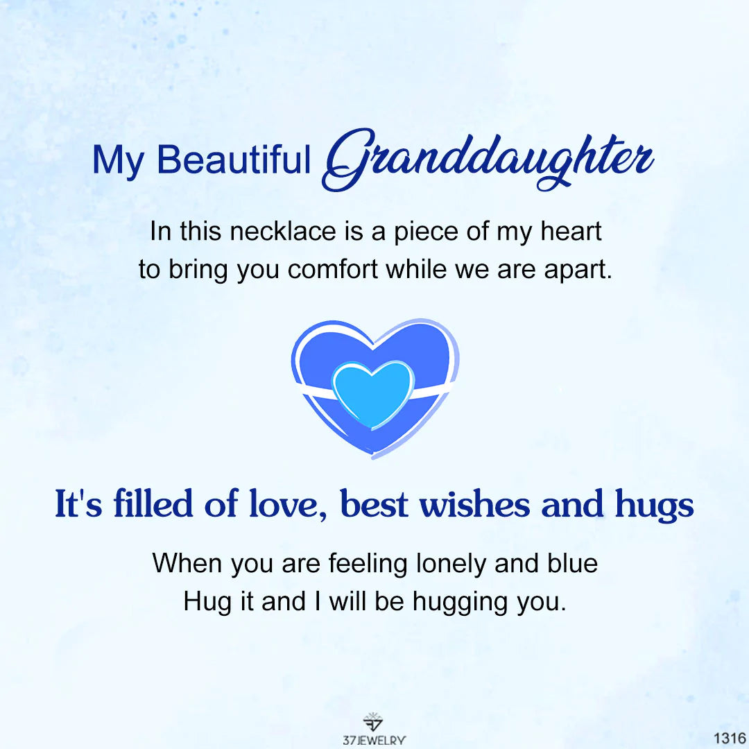 For Granddaughter/Daughter - It's Filled Of Love, Best Wishes And Hugs Heart Bracelet-37bracelet