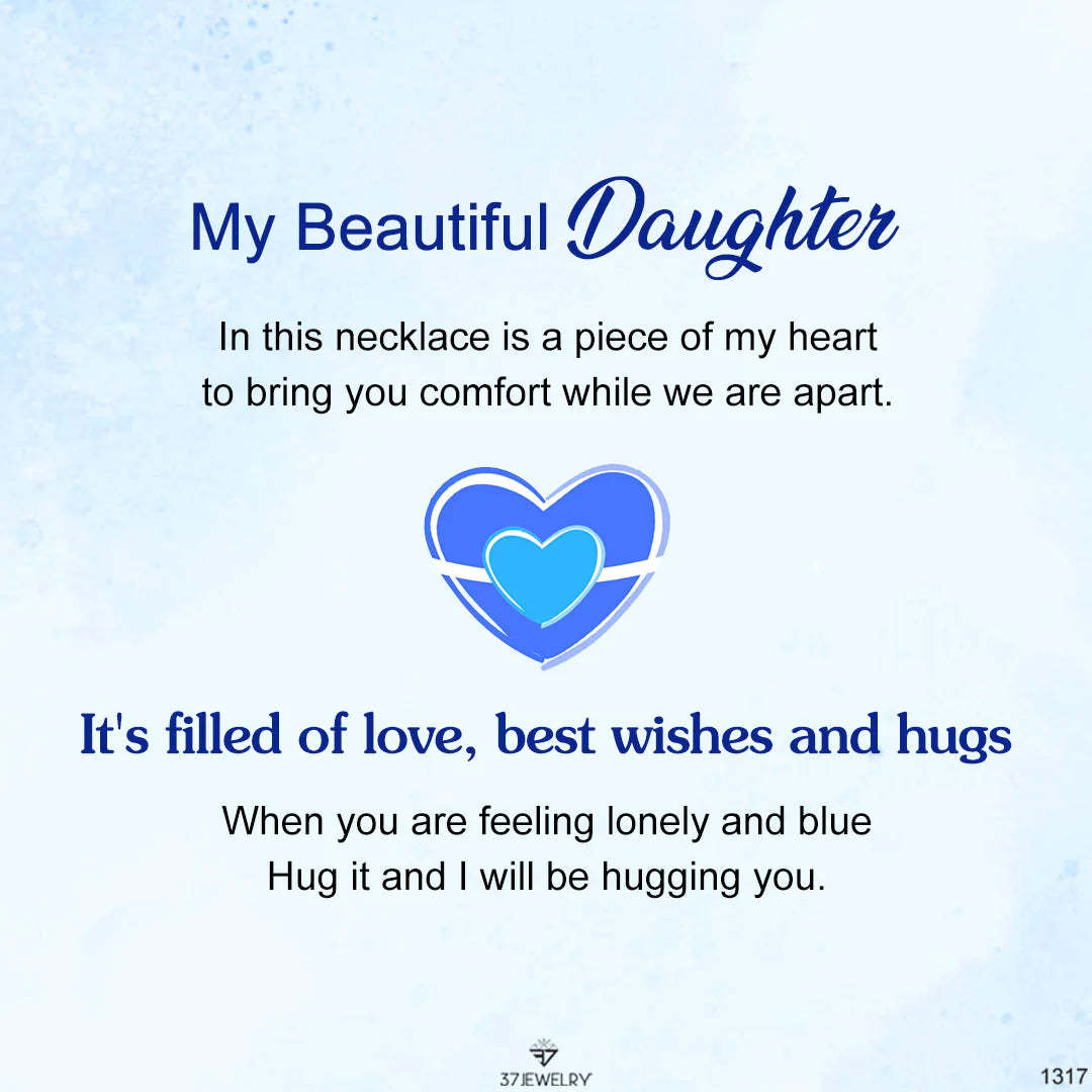 For Granddaughter/Daughter - It's Filled Of Love, Best Wishes And Hugs Heart Bracelet-37bracelet