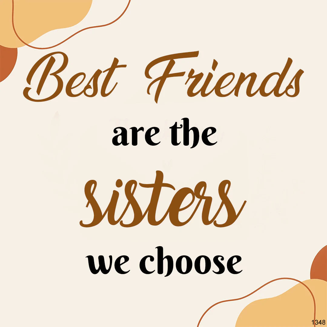 For Friends - Best Firends Are Sisters We Choose Glass Charm Bracelet-37bracelet