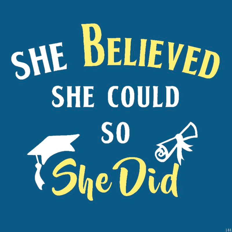 She Believed She Could So She Did Blue Butterfly Crystal Bracelet