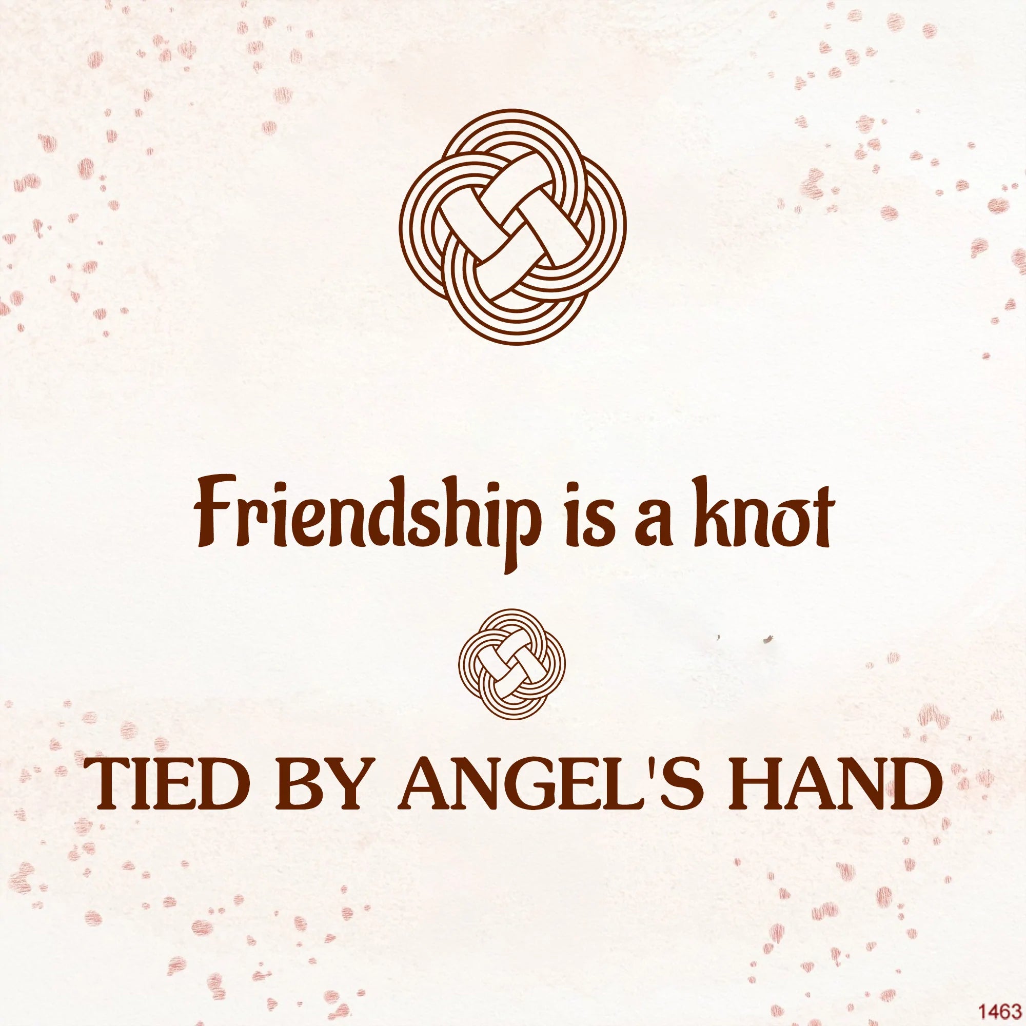 For Friend - Friendship Is A Knot Tied By Angel's Hand Diamond Knot Bracelet-37bracelet