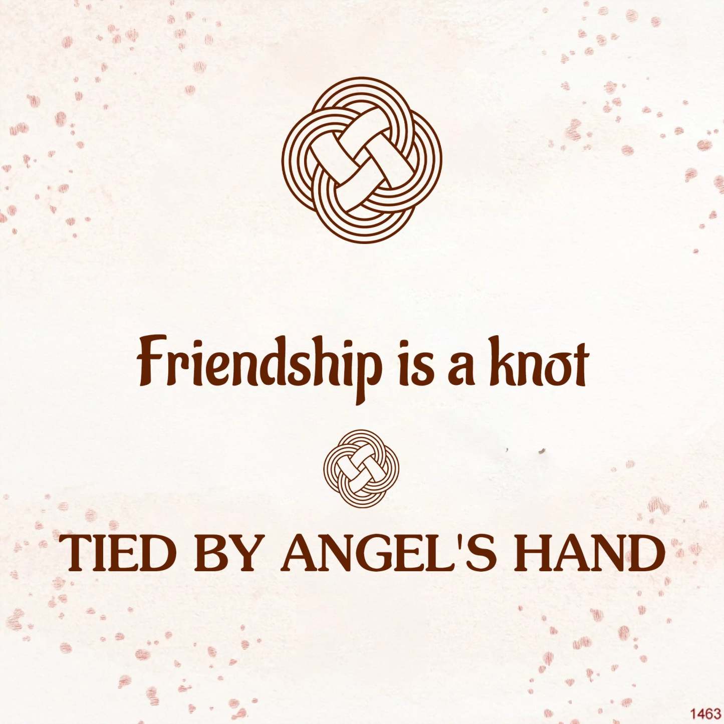 For Friend - Friendship Is A Knot Tied By Angel's Hand Diamond Knot Bracelet-37bracelet