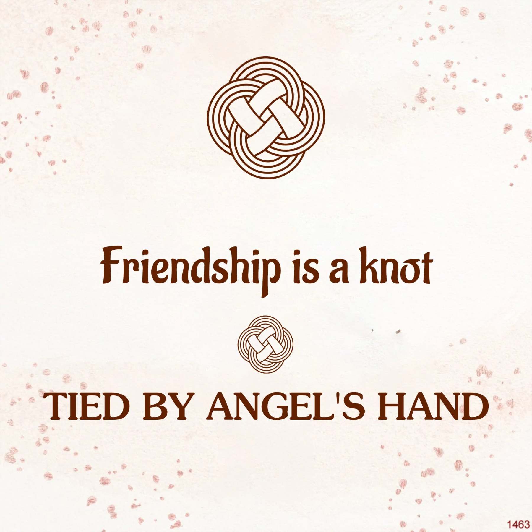 For Friend - Friendship Is A Knot Tied By Angel's Hand Diamond Knot Bracelet-37bracelet