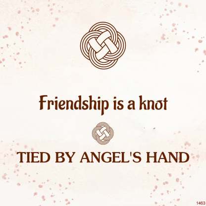For Friend - Friendship Is A Knot Tied By Angel's Hand Diamond Knot Bracelet-37bracelet