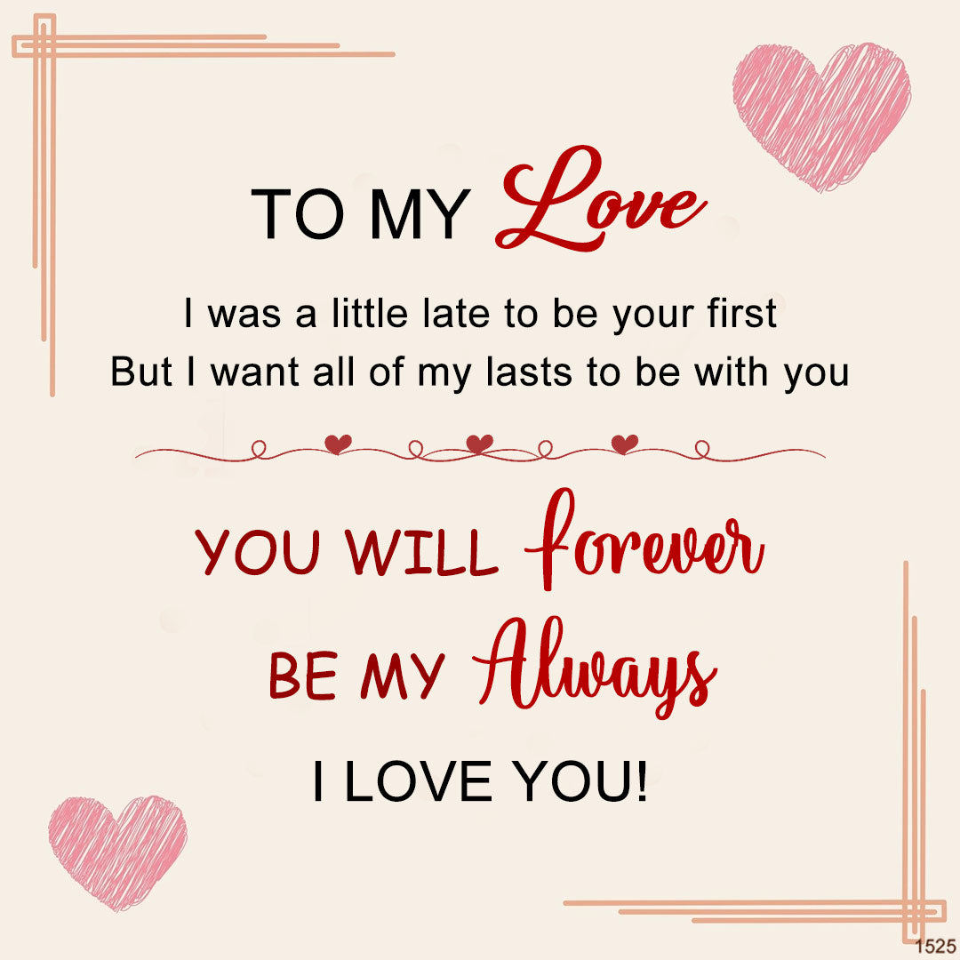 For Love - You Will Forever Be My Always Infinity Bracelet