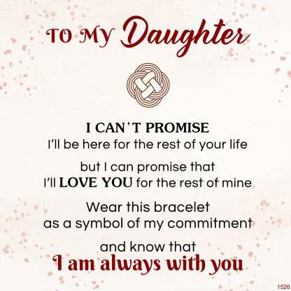 For Daughter - I Am Always With You Diamond Knot Bracelet-37bracelet