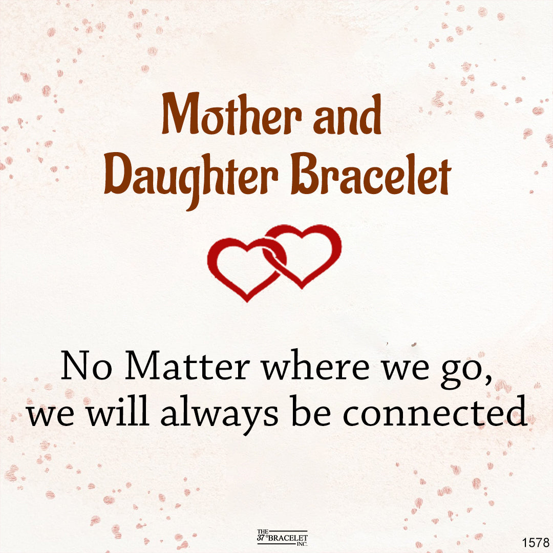 For Daughter - We Will Always Be Connected Double Heart Tennis Bracelet-37bracelet