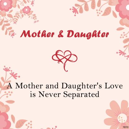 For Daughter- A Mother And Daughter's Love Is Never Seperated Infinity Bracelet-37bracelet