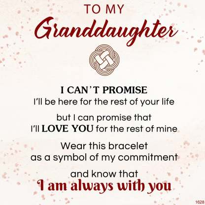 For Granddaughter - I Am Always With You Diamond Knot Bracelet-37bracelet