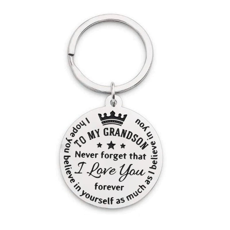 For Grandson - Never Forget That I Love You Key Chain-37bracelet