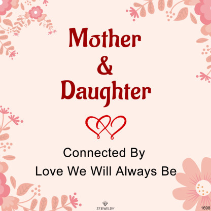 For Mother - Connected By Love We Will Always Be Heart to Heart Bracelet