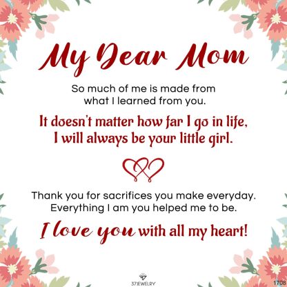 For Mother - I Love You With All My Heart Double Heart Bracelet