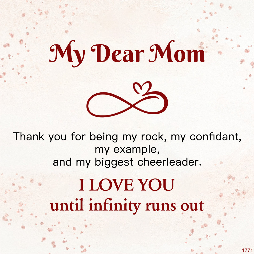 For Mother - I Love You Until Infinity Runs Out Infinity Bracelet