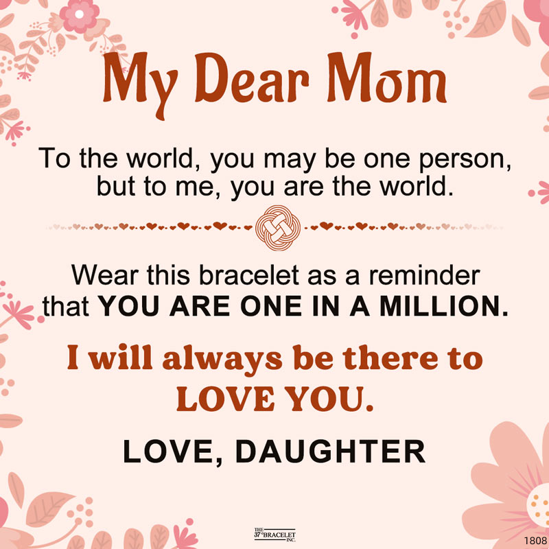 For Mother - You Are One In A Million Diamond Knot Bracelet