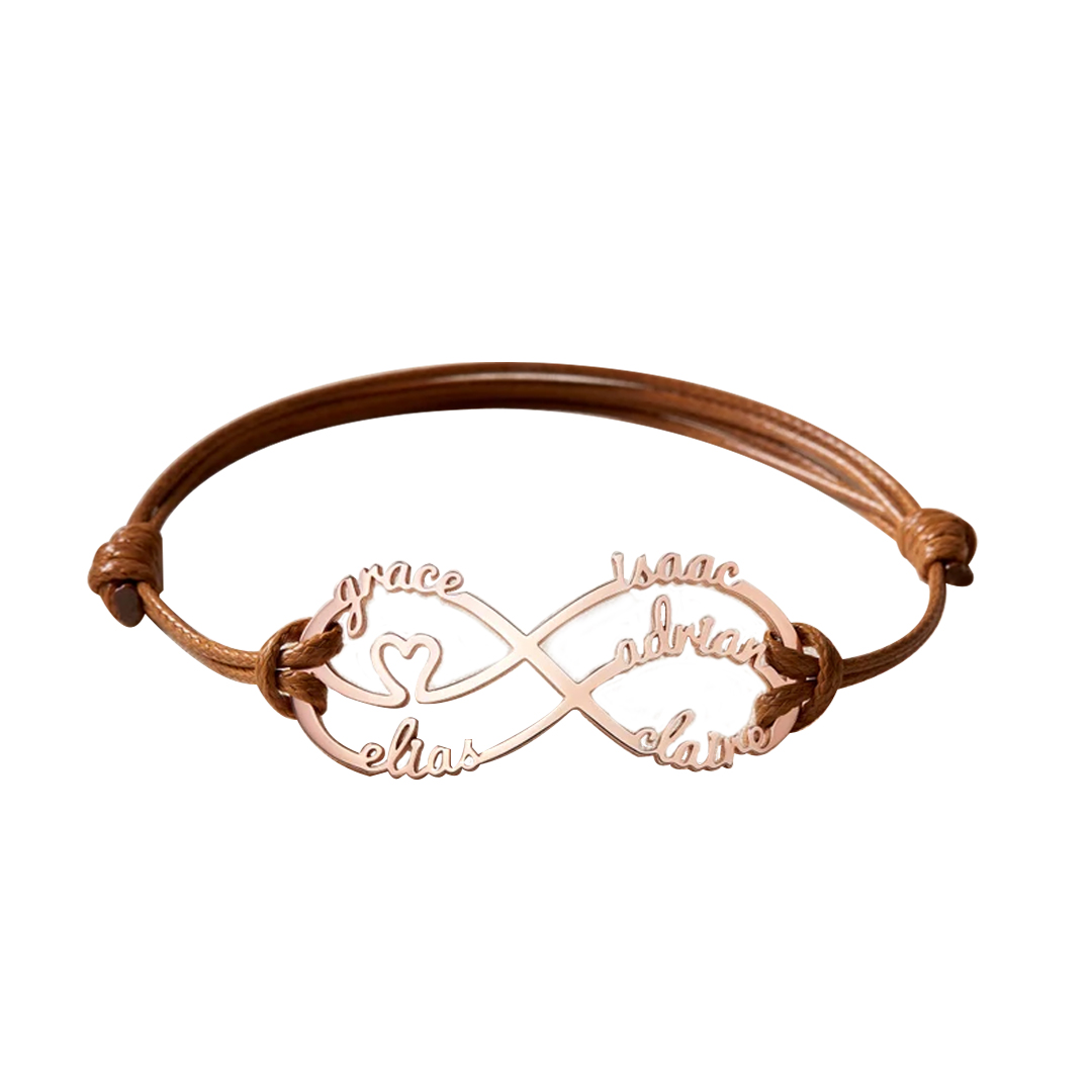 For Mother We Love You Until Infinity Runs Out Infinity Name Leather