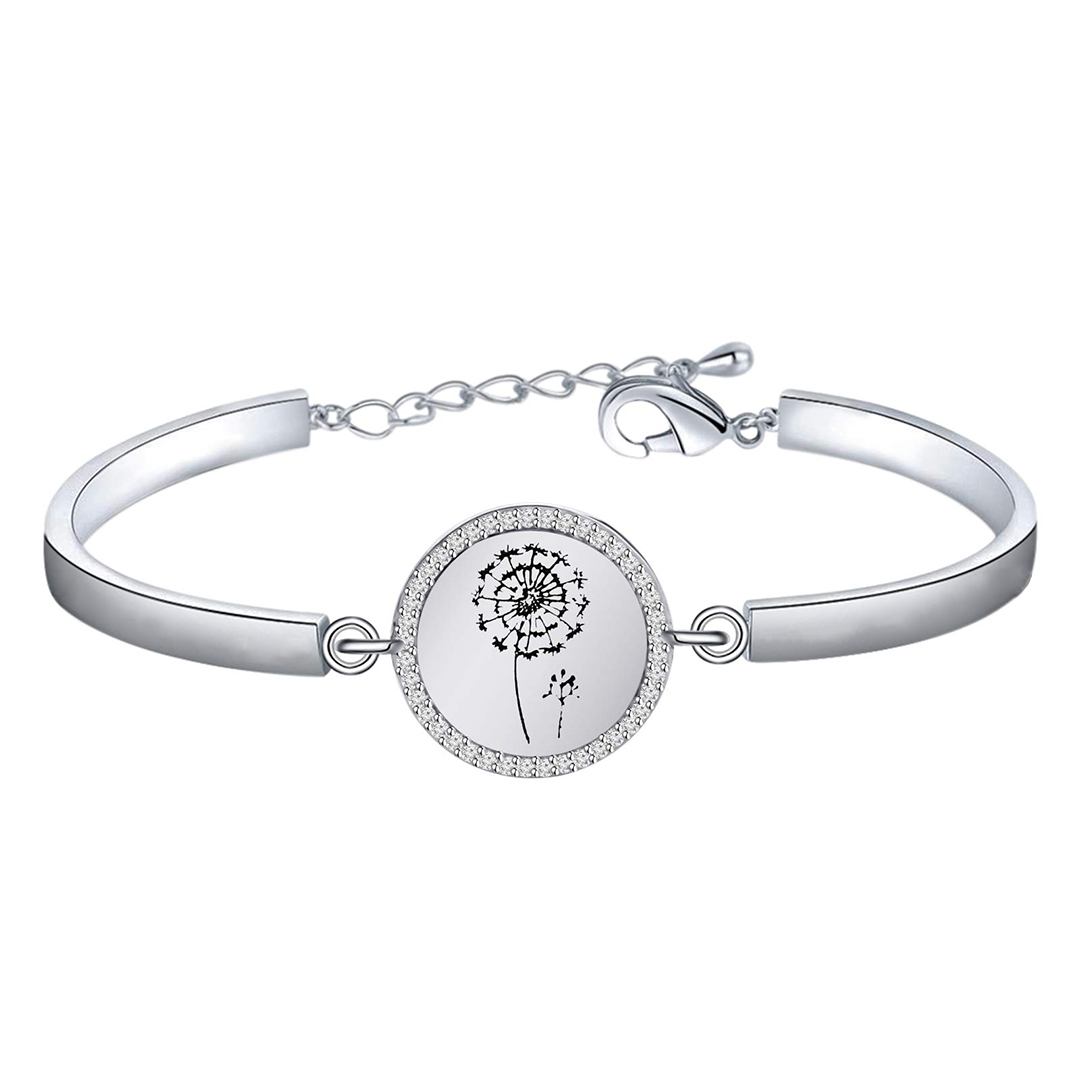 For Mother - The Love Between Mother And Daughter Is Forever Dandelion Bracelet