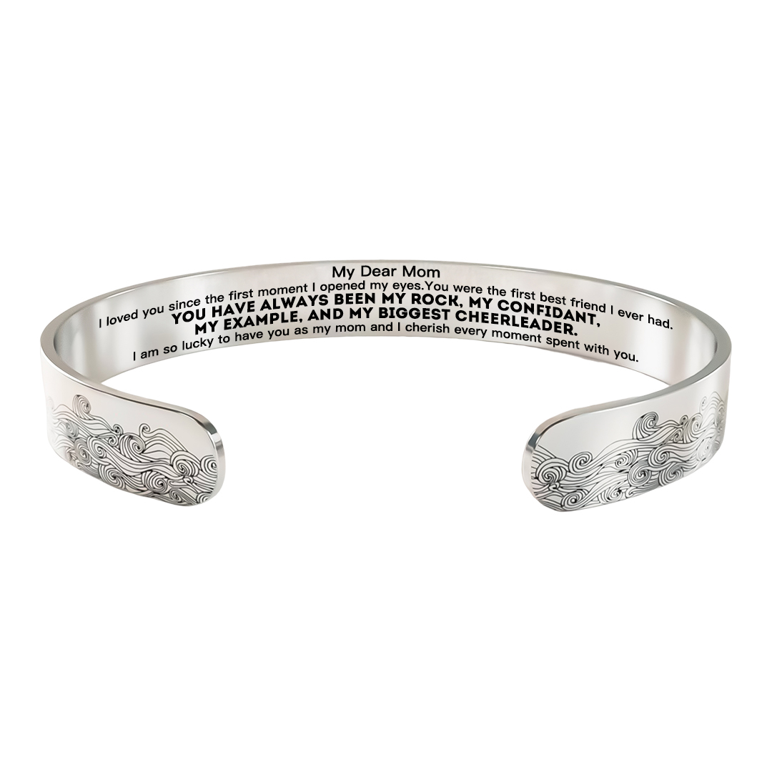 For Mother - I Am So Lucky To Have You As My Mom Cuff Bracelet