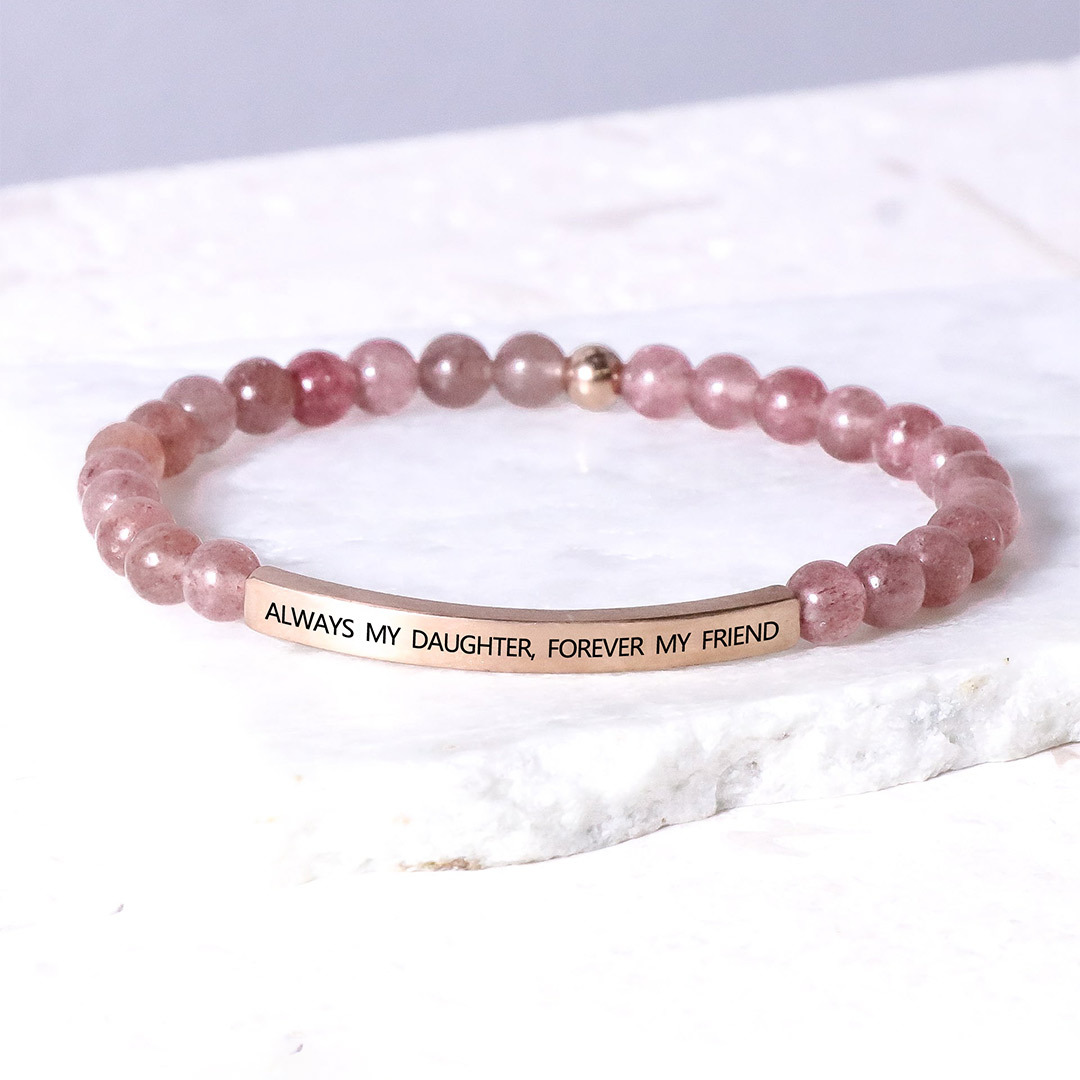 For Daughter - Always My Daughter, Forever My Friend Bead Lettering Br