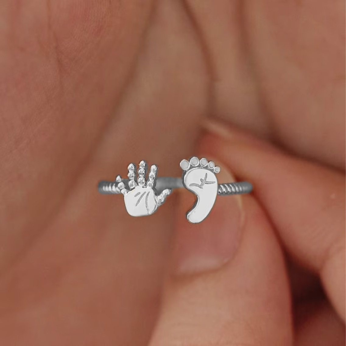 For Mama To Be - You Are Going To Make A Wonderful Mama Baby Palm And Feet Ring