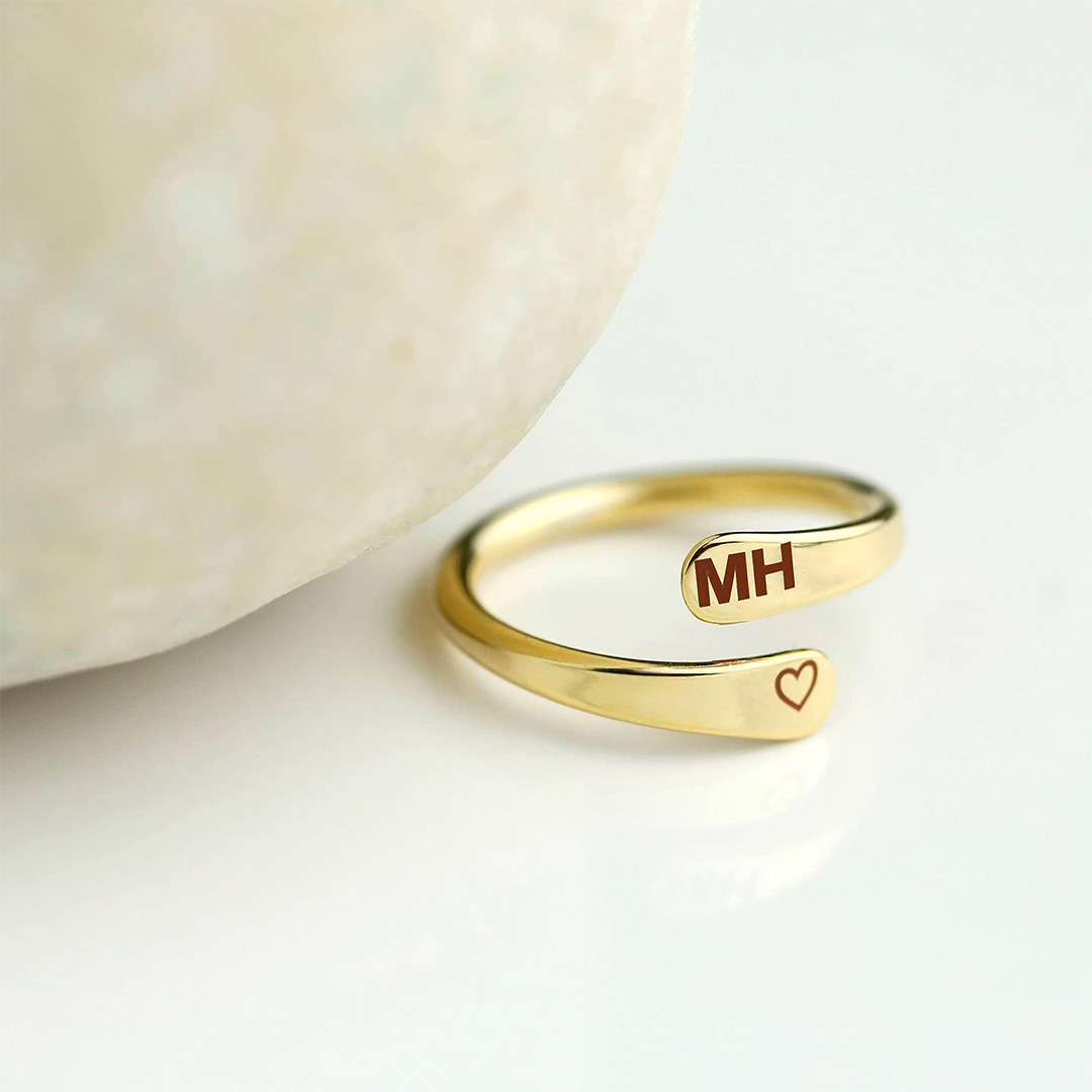 For Love - Special Date Or initials Custom Ring