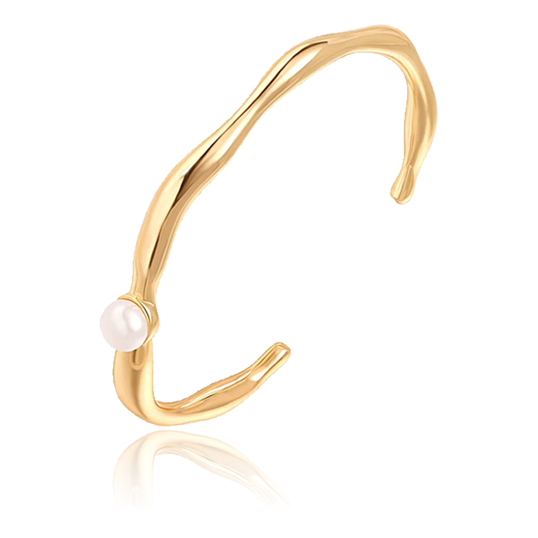 It's Up To You To Find The Pearl Dainty Gold Bar Bracelet