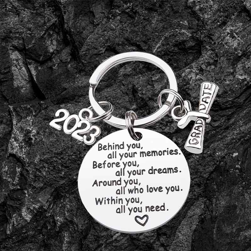 All your Dreams Graduation Certificate Keychain