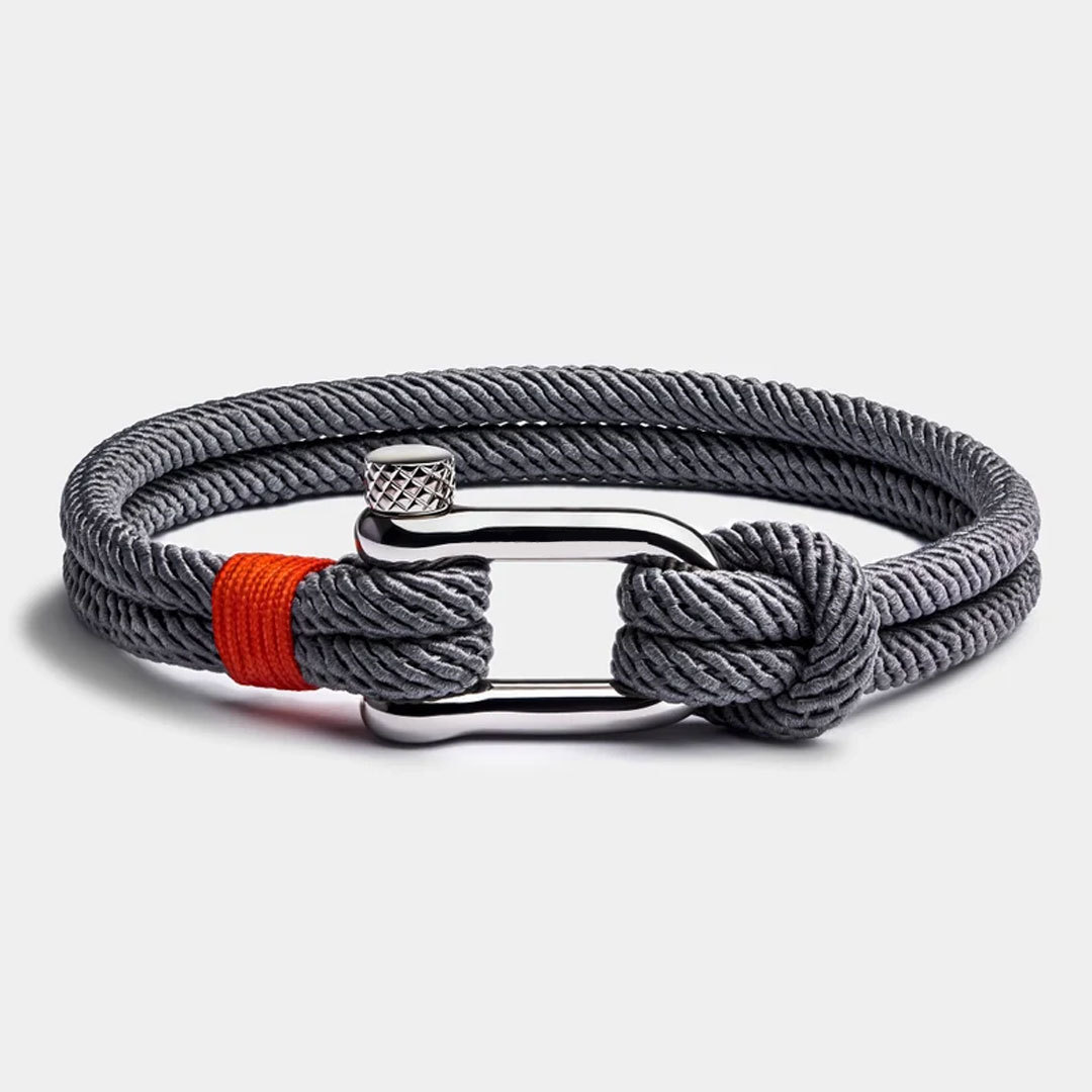 For Love - I Want All Of My Lasts To Be With You Grey Knotted Bracelet