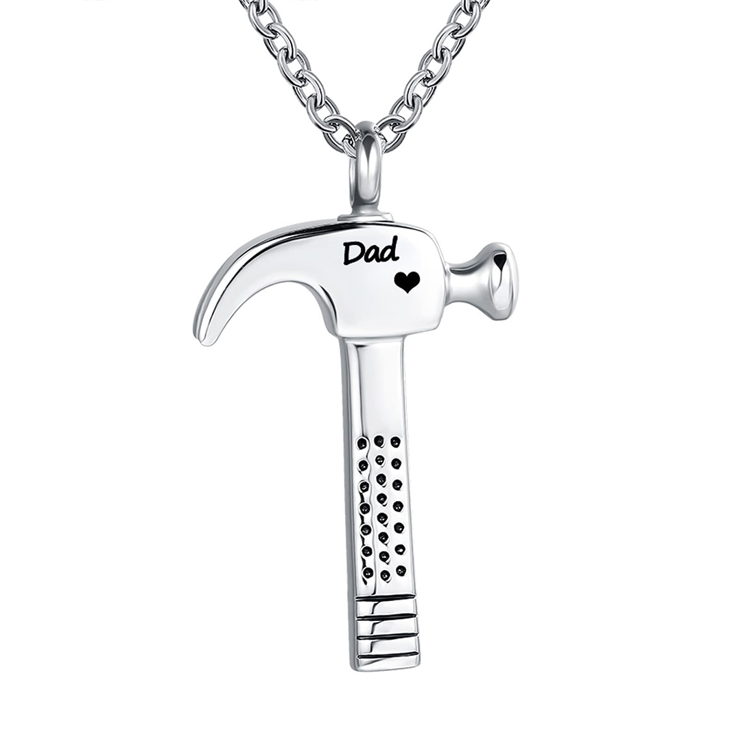 For Father - Thank You for Helping me Build my Life Hammer Necklace