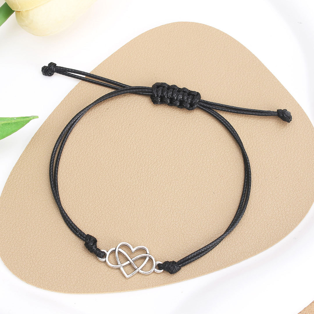 For Friend - Our Friendship Means the World to Me Infinity Heart String Bracelet