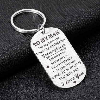 For Husband - I Want All of My Last to Be with You Keychain