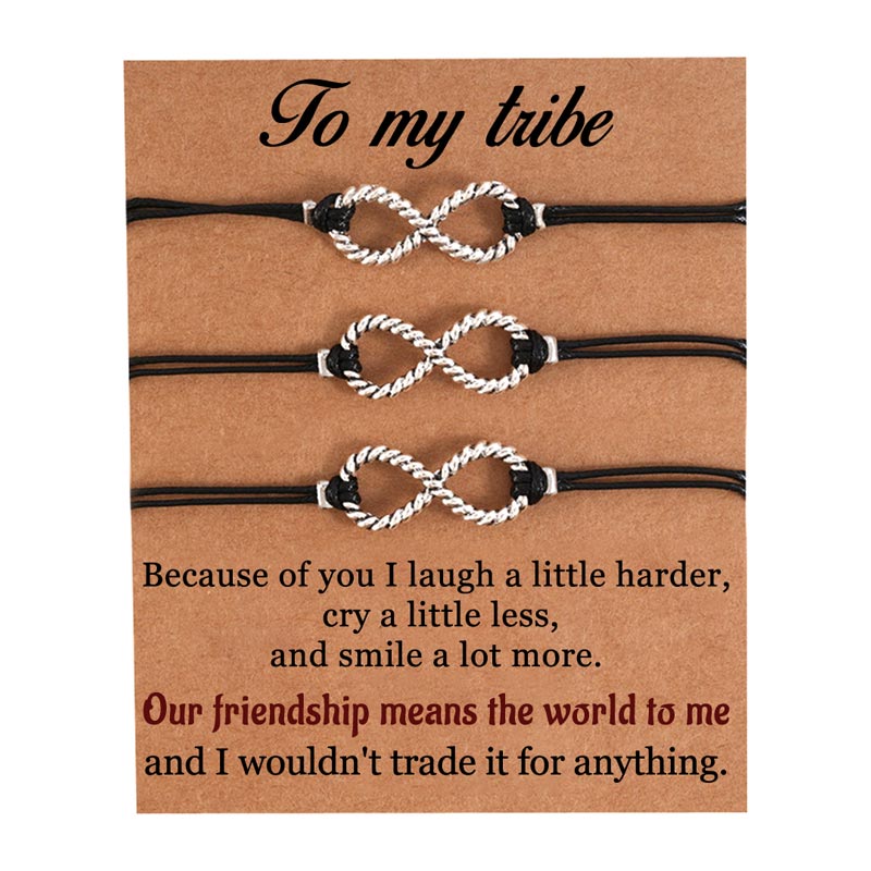 For Friend - Our Friendship Means The World To Me Infinite Braided Bracelet