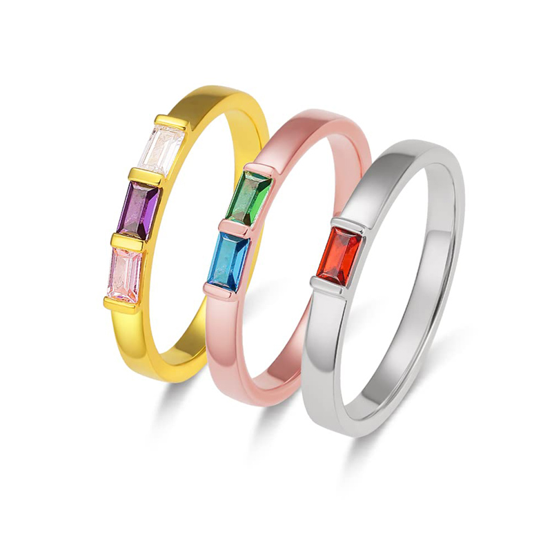 For Mother - Moms Can Keep Their Kids In The Heart Custom  Birthstone Ring