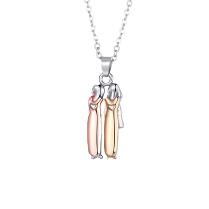 For Sister - A Sister Is God's Way Of Making Sure We Never Walk Alone Sister Necklace