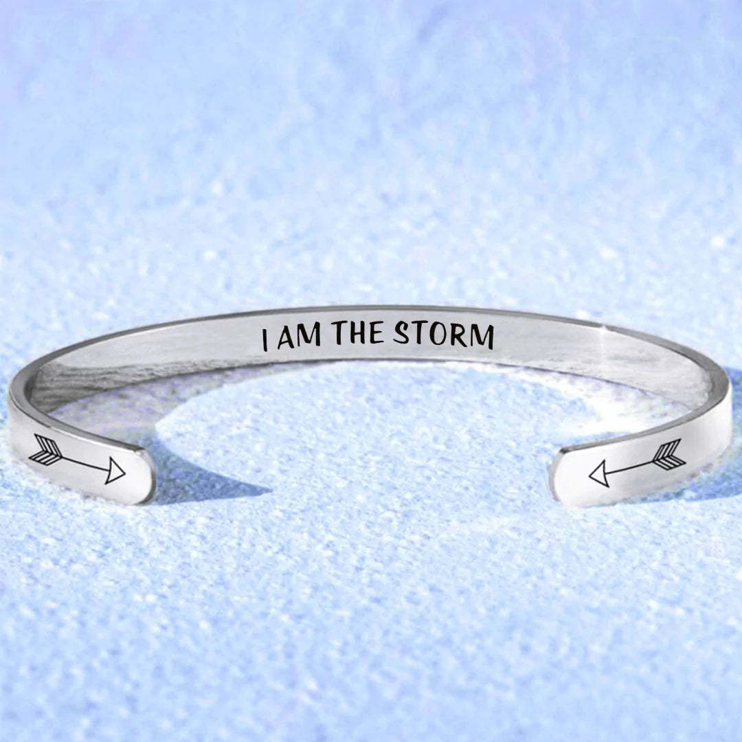 For Granddaughter - I Am The Storm Arrow Bracelet-37bracelet