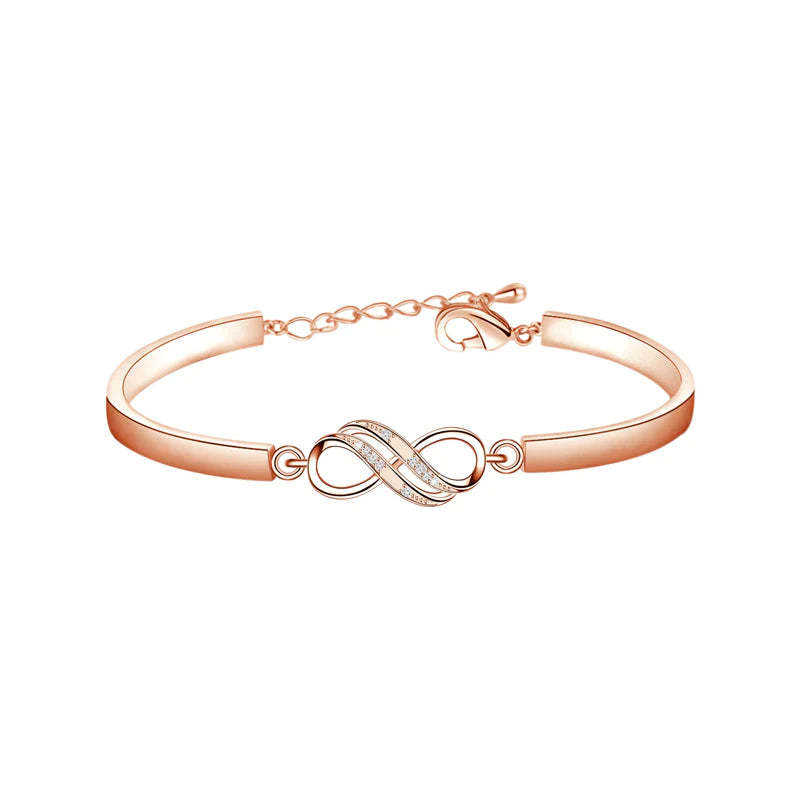 For Friend - I WILL ALWAYS BE THERE FOR YOU Double Infinity Bracelet-37bracelet