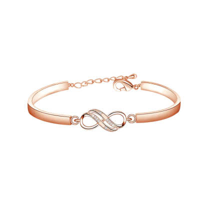 For Friend - I WILL ALWAYS BE THERE FOR YOU Double Infinity Bracelet-37bracelet