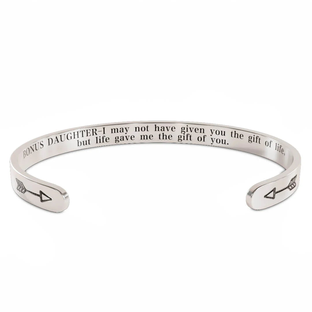For Bonus Daughter - I Didn't Give You The Gift Of Life Life Gave Me The Gift Of You Bracelet-37bracelet