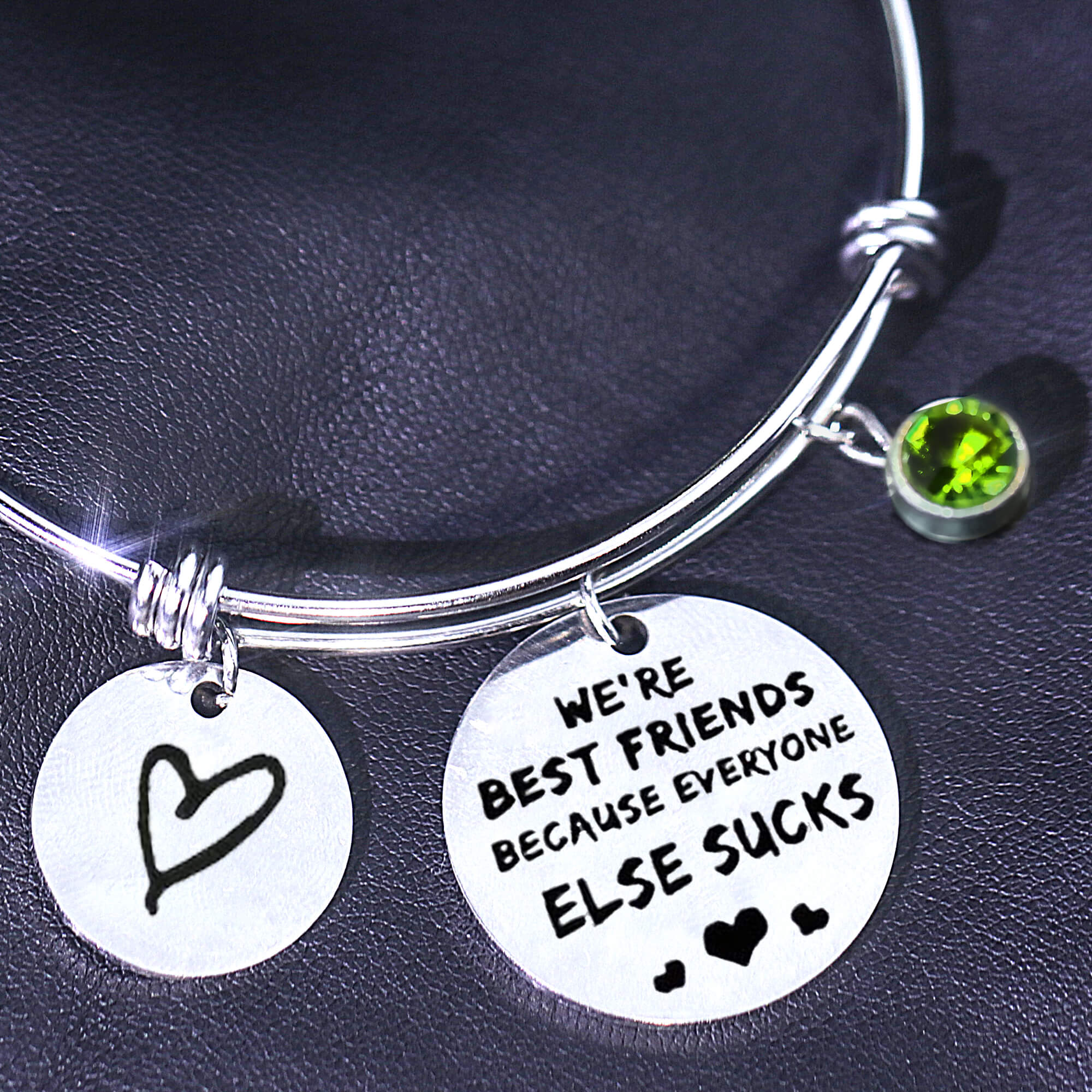 For Friends - We Are Best Friends Because Everyone Else Sucks Bangle-37bracelet